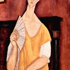 20-Modigliani-Mujer-con-abanico-1919